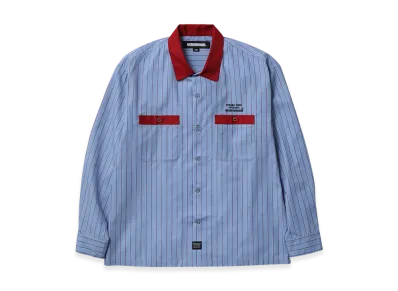 NEIGHBORHOOD Classic Work Stripe Shirt Ls "Blue"
