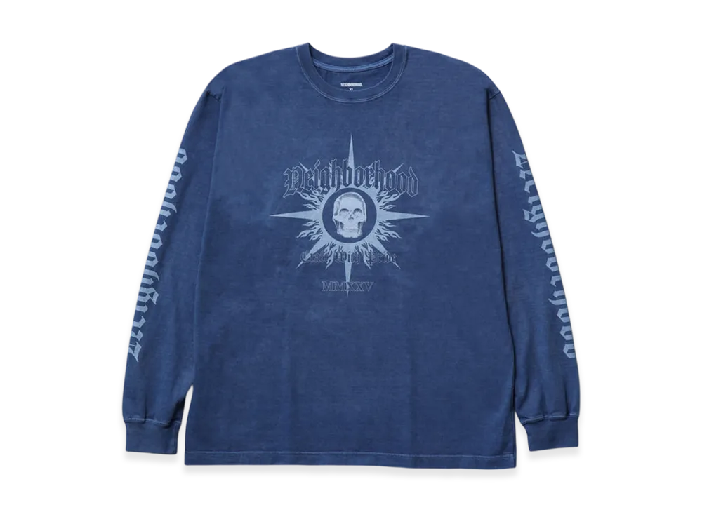 NEIGHBORHOOD NH. Tee LS-15 "Navy"