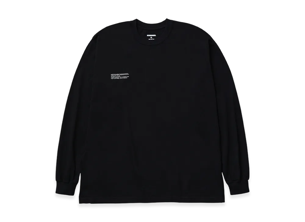NEIGHBORHOOD NH. Tee LS-12 "Black"