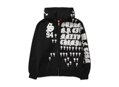 Supreme League Champs Zip Up Hooded Sweatshirt "Black"