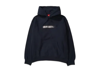 Supreme x Swarovski Motion Logo Hooded Sweatshirt "Navy"