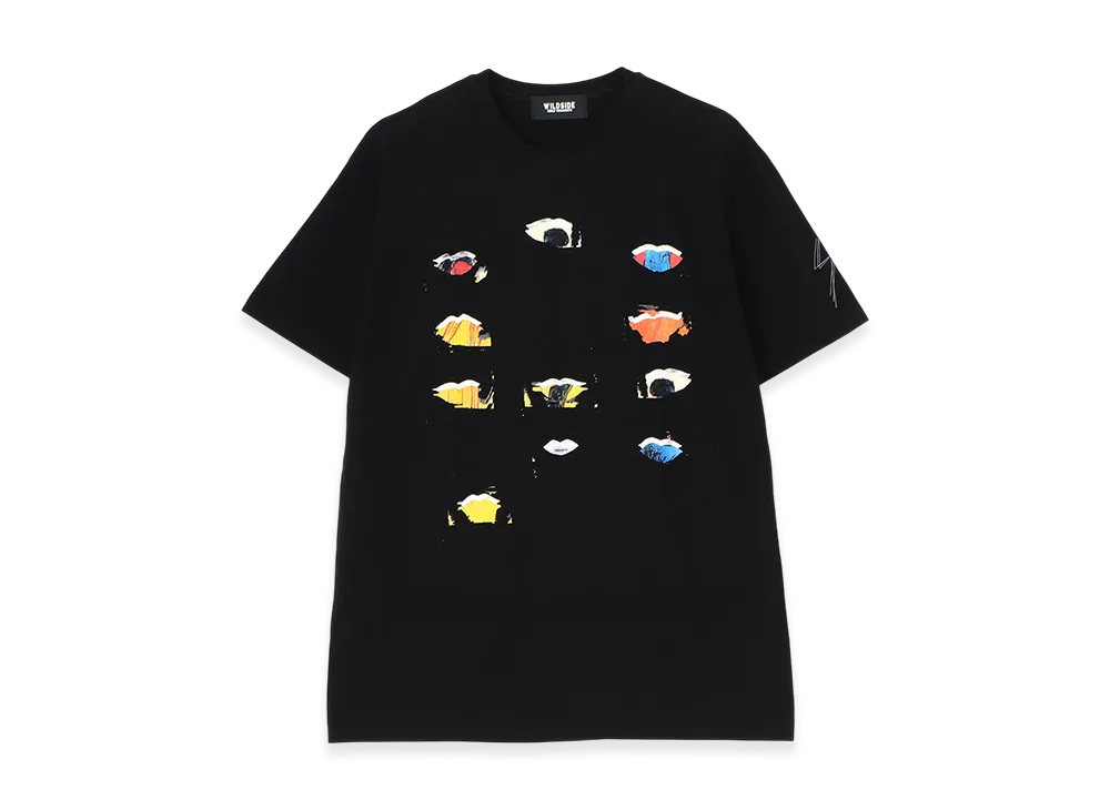 WILDSIDE YOHJI YAMAMOTO Multi Lip T-shirt "Black"