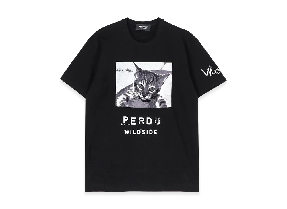 WILDSIDE YOHJI YAMAMOTO Chaton Perdu T-shirt "Black"