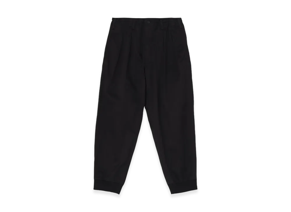 WILDSIDE YOHJI YAMAMOTO Cotton Chino Rib Pants "Black"