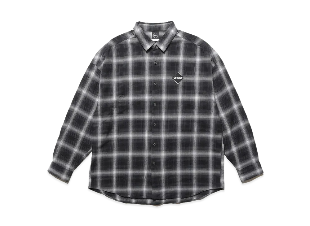 F.C.Real Bristol Big Logo L/S Baggy Shirt "Black"