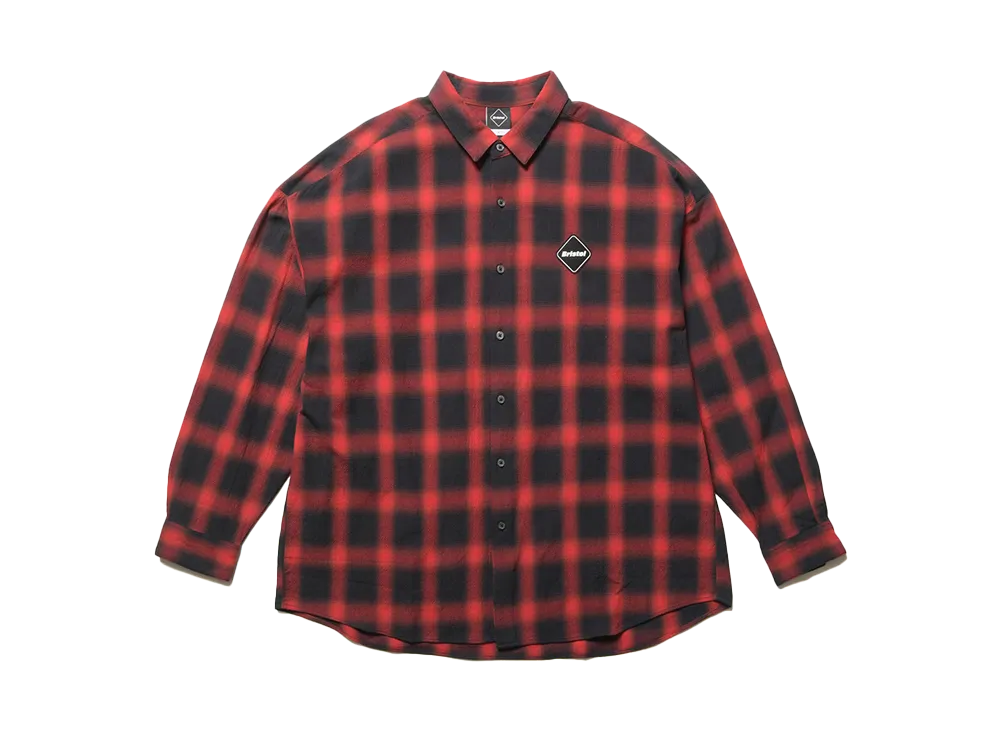 F.C.Real Bristol Big Logo L/S Baggy Shirt "Red"