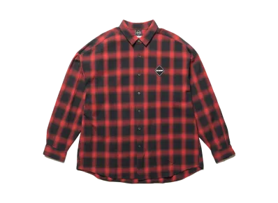 F.C.Real Bristol Big Logo L/S Baggy Shirt "Red"