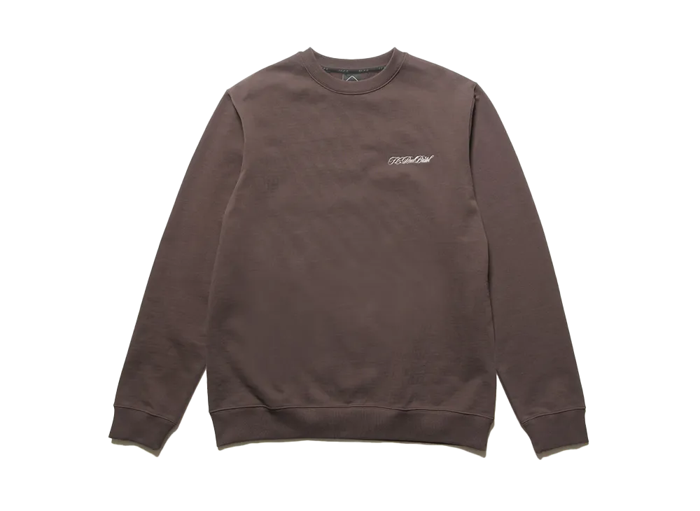 F.C.Real Bristol Script Crewneck Sweat "Brown"