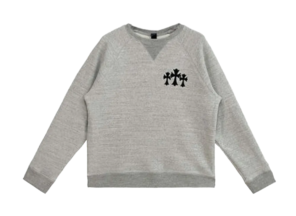 Chrome Hearts Back CH Logo Cemetery Cross Sweat Set Up "Grey"