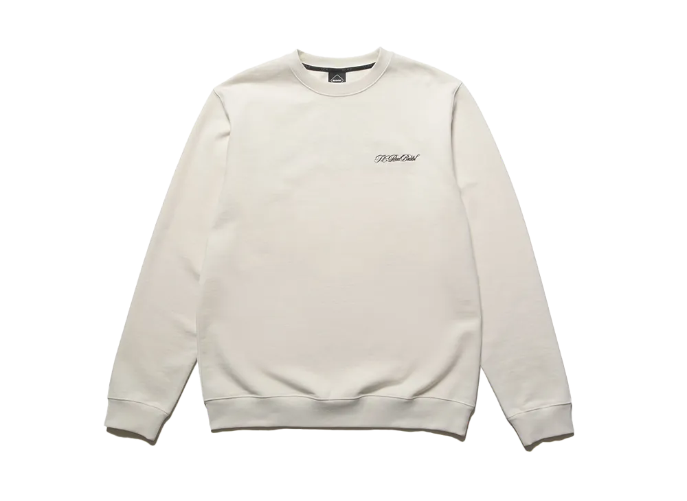 F.C.Real Bristol Script Crewneck Sweat "Off White"