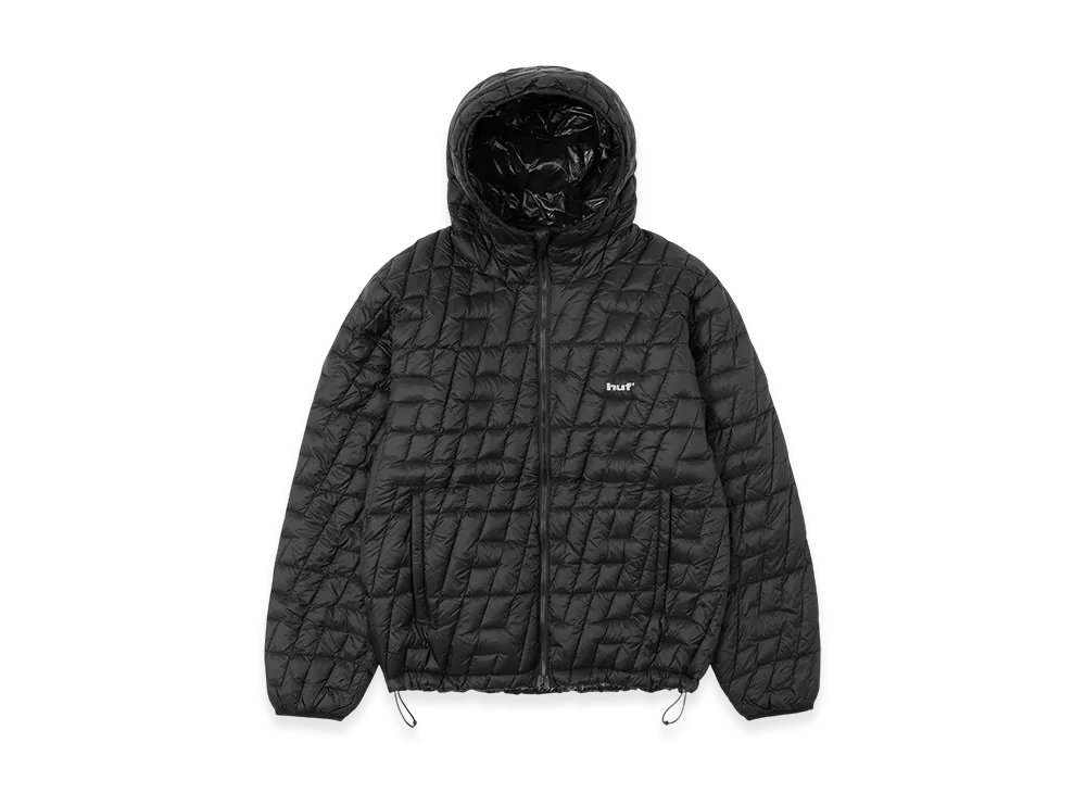 HUF x TAION Cascade Packable Hooded Down Jacket "Black"