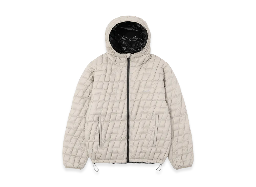 HUF x TAION Cascade Packable Hooded Down Jacket "Stone"