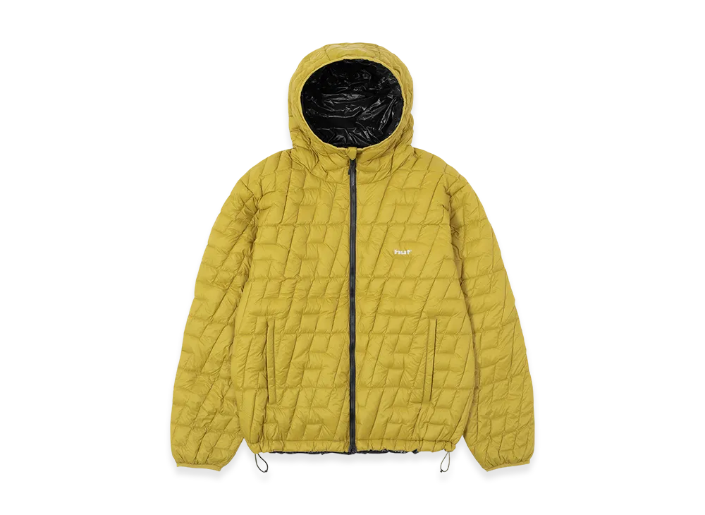 HUF x TAION Cascade Packable Hooded Down Jacket "Oil Yellow"