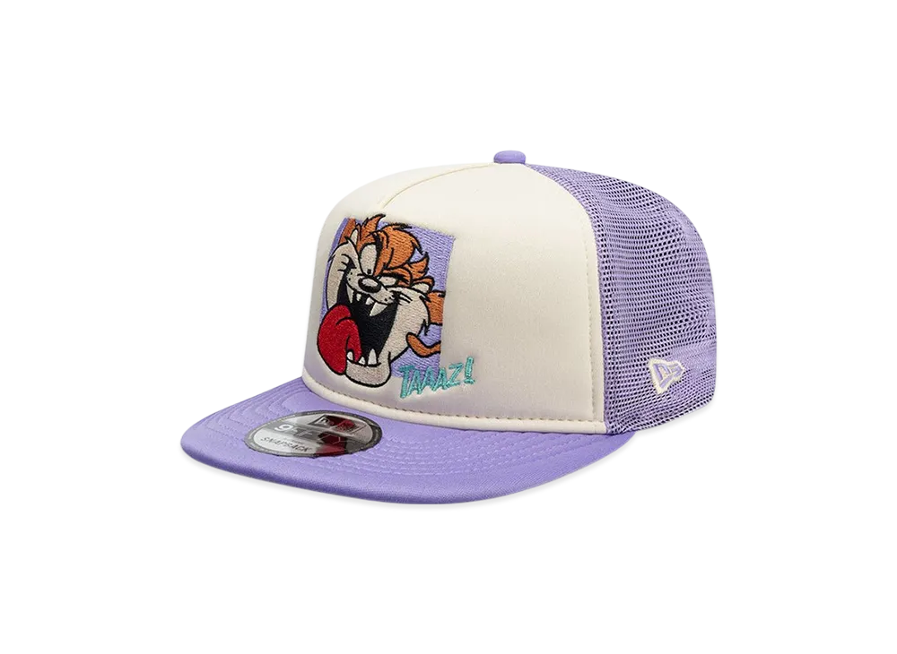NEW ERA x Looney Tunes 9Fifty A-Frame Tracker Tasmanian Devil "White/Purple"