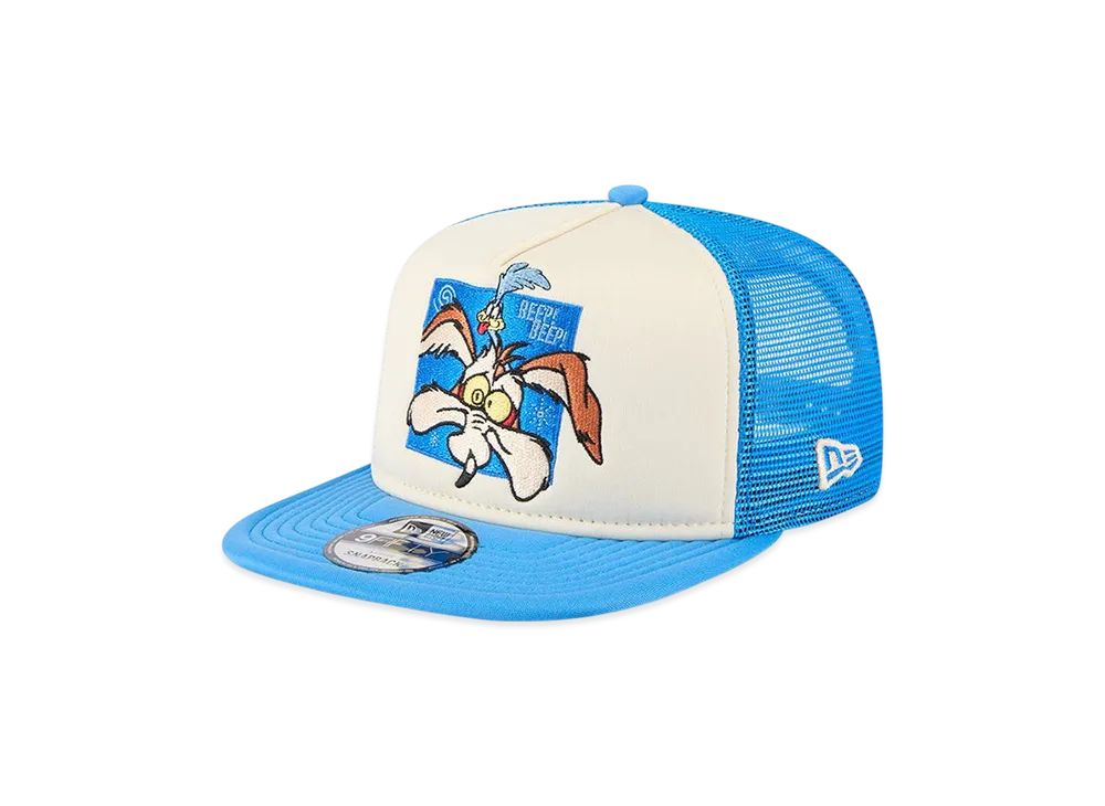 NEW ERA x Looney Tunes 9Fifty A-Frame Tracker Wile E. Coyote "White/Blue"