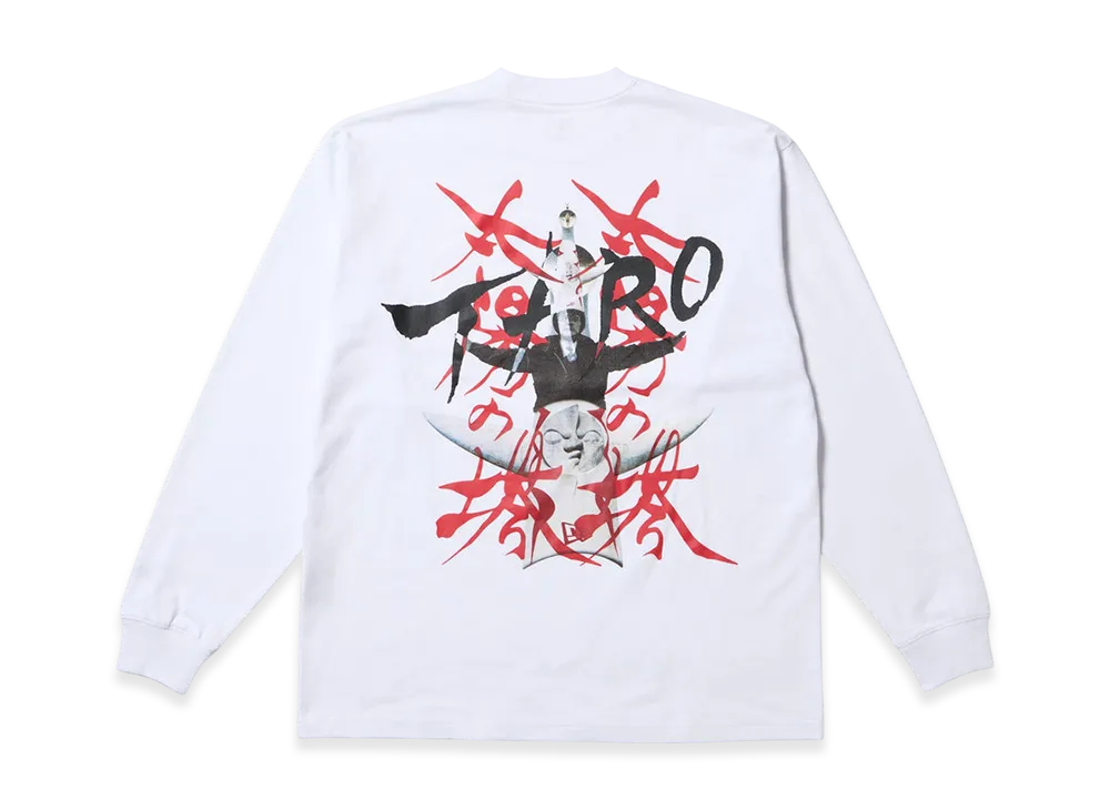 NEW ERA x Taro Okamoto Long Sleeve Oversized Cotton T-Shirt Tower of the Sun "White"