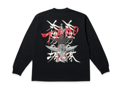 NEW ERA x Taro Okamoto Long Sleeve Oversized Cotton T-Shirt Tower of the Sun "Black"