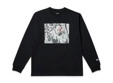 NEW ERA x Taro Okamoto Long Sleeve Regular Fit Cotton T-Shirt Photo "Black"