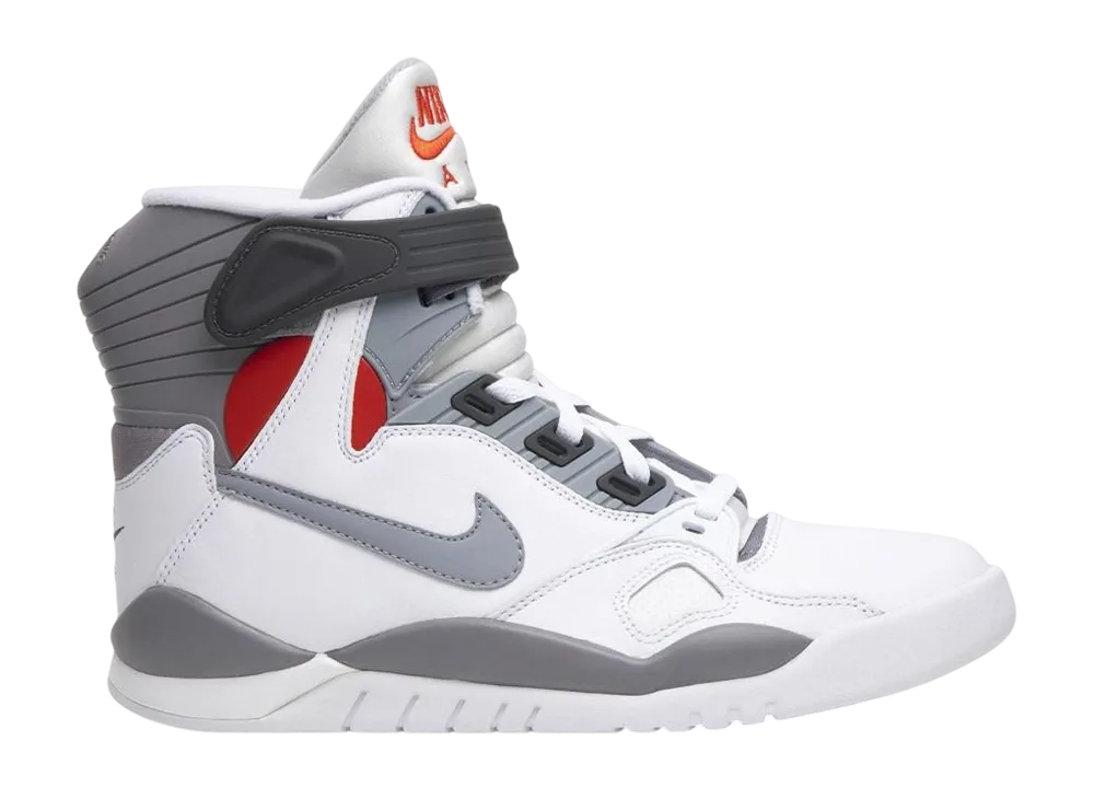 ナイキ エアプレッシャー "ホワイト/セメントグレー-バーシティレッド"