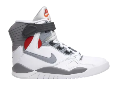 Nike Air Pressure "White/Cement Grey-Varsity Red"