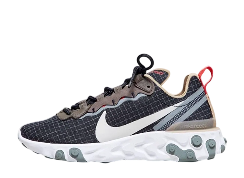 size? × Nike React Element 55 "Black/Grey/Sand"