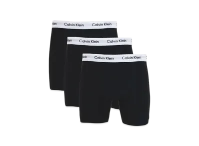 Calvin Klein 3 Pieces Cotton Stretch Boxer Shorts "Black/White"