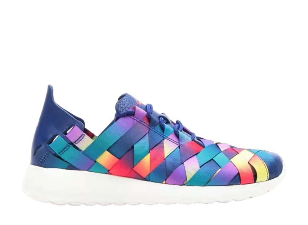 Nike Women's Roshe Run Woven PRM "Blue/Multi-Color/White"
