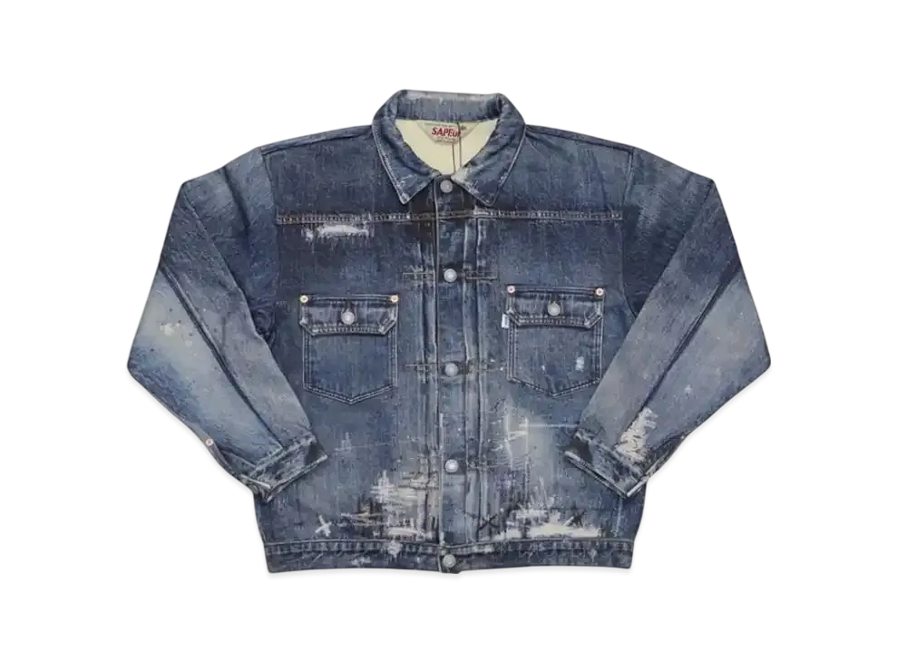 SAPEur Kid's Lot.5067XX Sweat Jacket "Indigo"