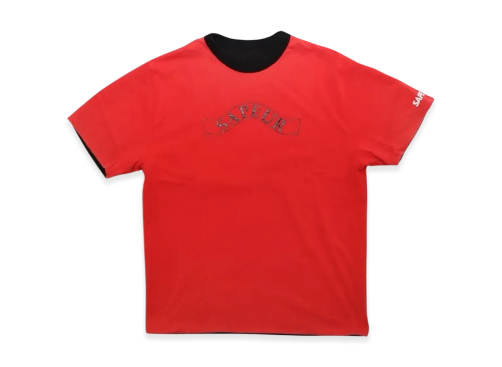 SAPEur Reversible Tee S/S Tee "Black/Red"