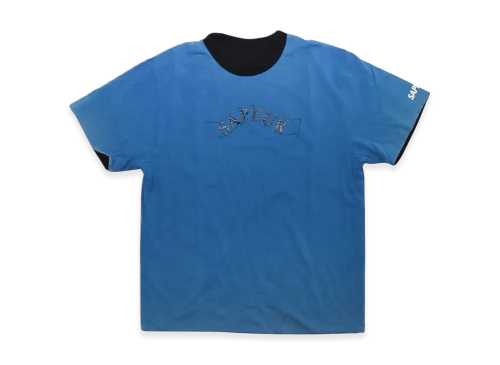 SAPEur Reversible Tee S/S Tee "Black/Blue"