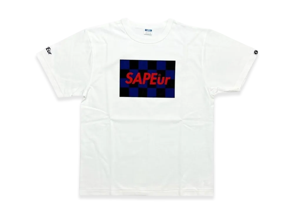 SAPEur Checker S/S Tee "White"