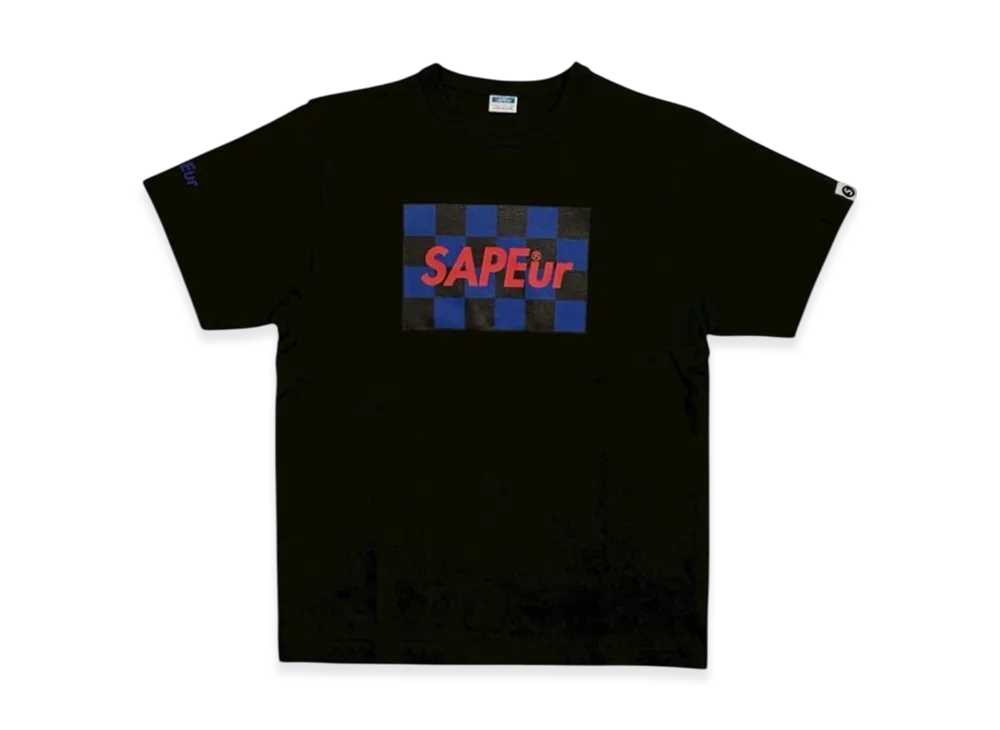 SAPEur Youth Checker S/S Tee "Black"