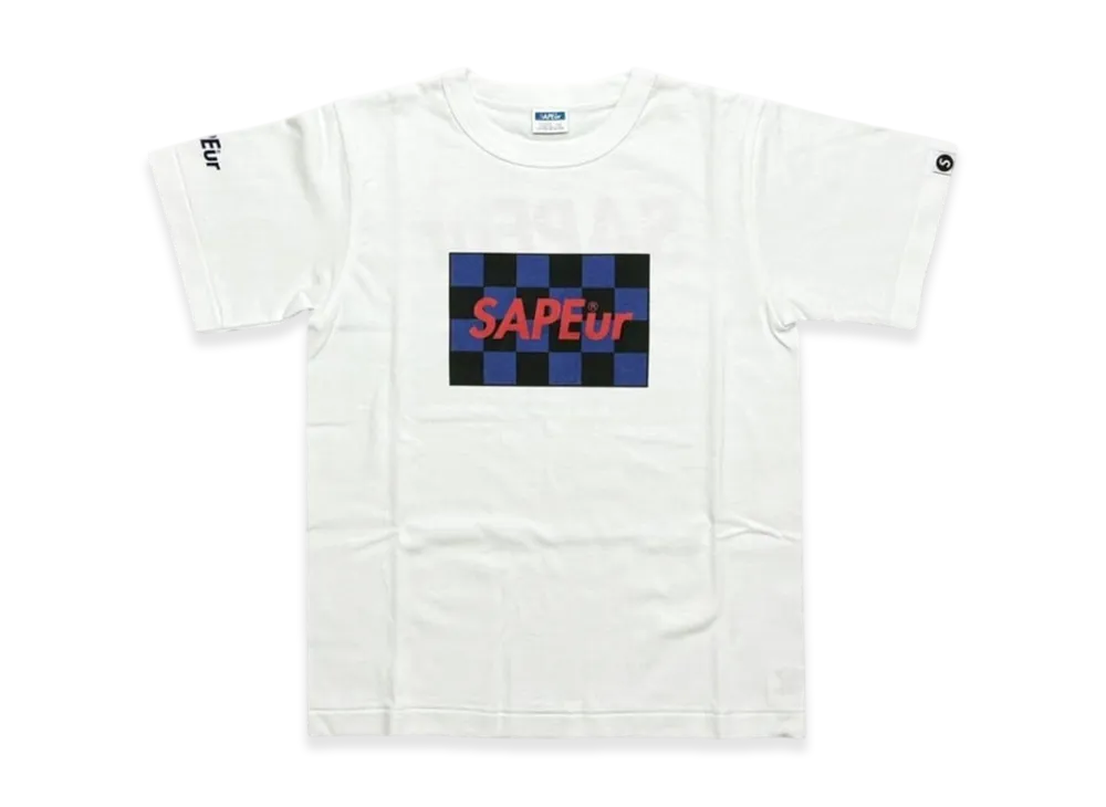SAPEur Kid's Checker S/S Tee "White"