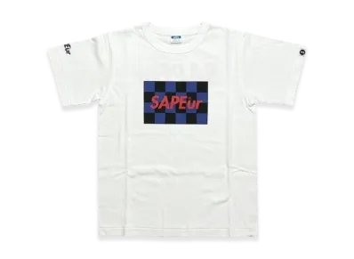 SAPEur Kid's Checker S/S Tee "White"