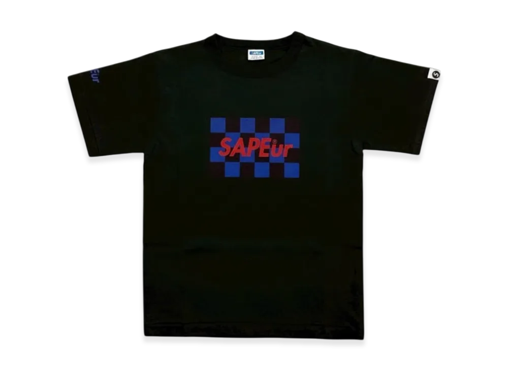 SAPEur Kid's Checker S/S Tee "Black"