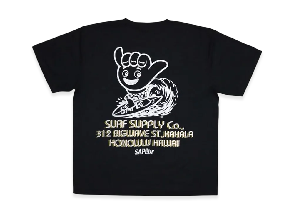 SAPEur Hawaii Tee S/S Tee "Black"