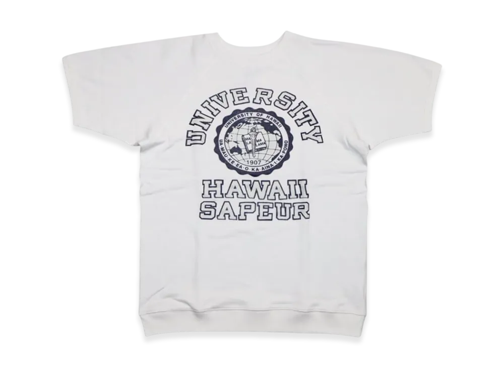 SAPEur University Of Hawaii S/S Sweat "Vintage White"