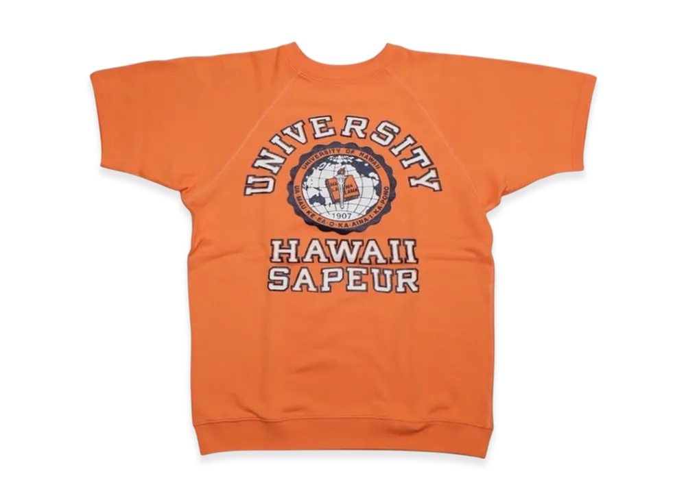 SAPEur University Of Hawaii S/S Sweat "Faded Orange"