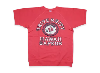 SAPEur University Of Hawaii S/S Sweat "Faded Pink"