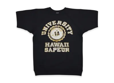 SAPEur University Of Hawaii S/S Sweat "Faded Black"