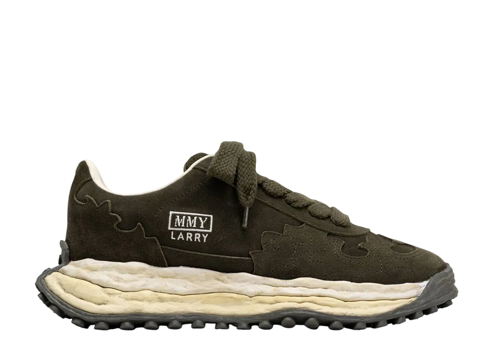 メゾンミハラヤスヒロ ラリー オリジナルソール ウェスタン ディテール スエードローカットスニーカー "カーキ" (A15FW710)