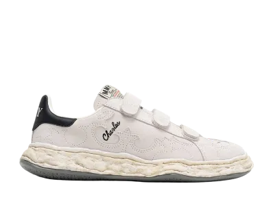 Maison MIHARA YASUHIRO CHARLES OG Sole Western Detail Suede Low-top Verclo Sneaker "White"