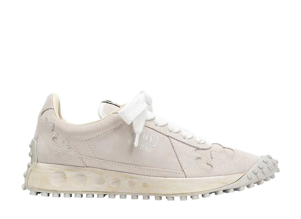 メゾンミハラヤスヒロ ダフネ オリジナルソール ウエスタンディティールスエードローカットスニーカー "ホワイト" (B15FW703)