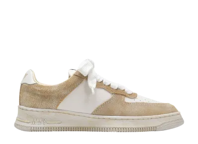 Maison MIHARA YASUHIRO ROSY OG Sole Mix Material Low-top Sneaker "White"