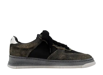 Maison MIHARA YASUHIRO ROSY OG Sole Mix Material Low-top Sneaker "Black"