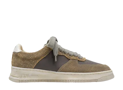 Maison MIHARA YASUHIRO ROSY OG Sole Mix Material Low-top Sneaker "Gray"
