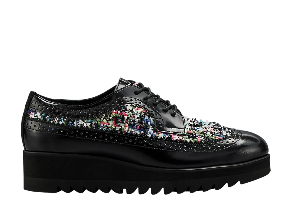 オニツカタイガー ウィメンズ ブローグ "ブラック/ディレクトワールブルー"