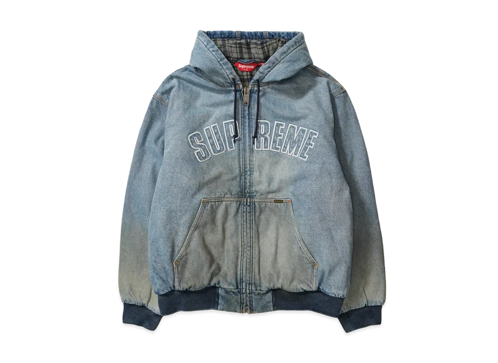 Supreme Reflective Arc Hooded Work Jacket "Denim"