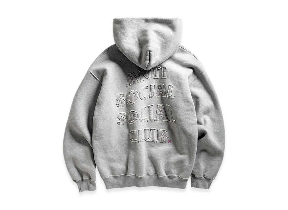 ANTI SOCIAL SOCIAL CLUB Applique Mind Games Hoodie "Gray"