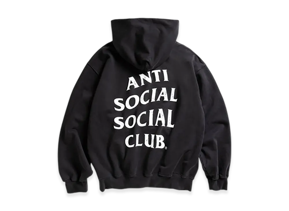 ANTI SOCIAL SOCIAL CLUB Weathered Hoodie "Black"